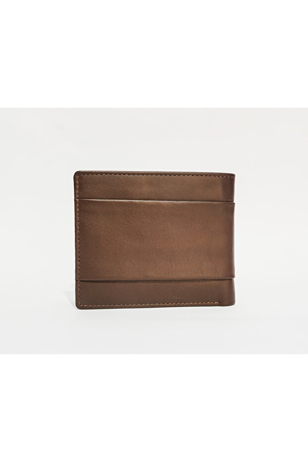 محفظة ShinePasscase بنية اللون للرجال - 3