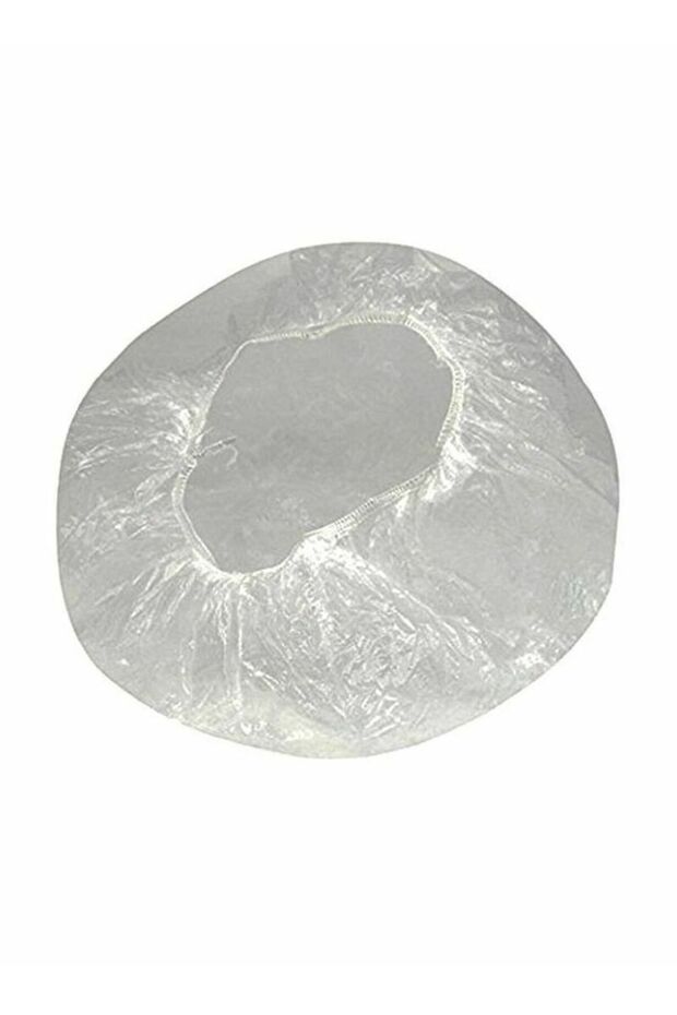 100 Pcs Disposable Clear Elastic Thick Shower Caps - One Size