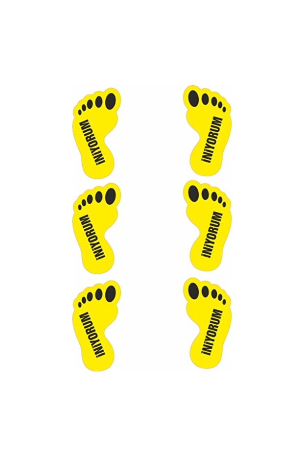 Footprint Sticker (20 Pairs - You Decide Which Word to Write)