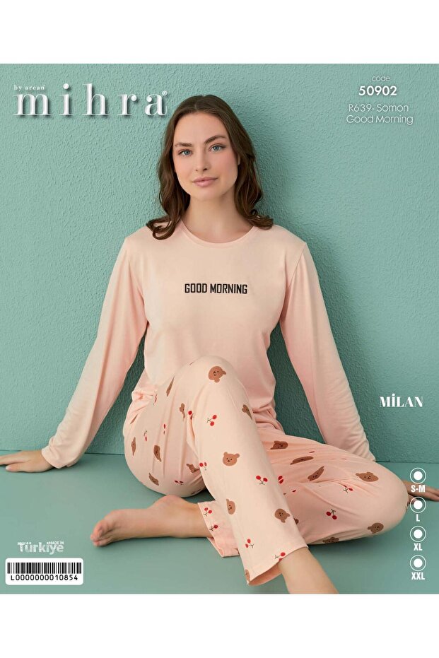 Σετ πιτζάμες Milán Basic Uzunkol PJT4201 - 1