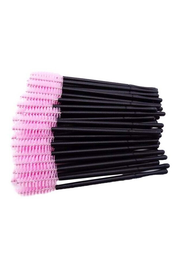 Disposable Eyelash Brush Black/Pink 50PCS