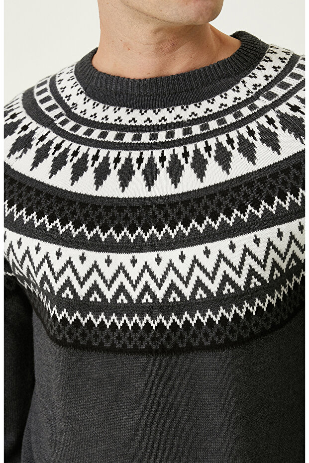 Antrasit Desenli Kazak - 6