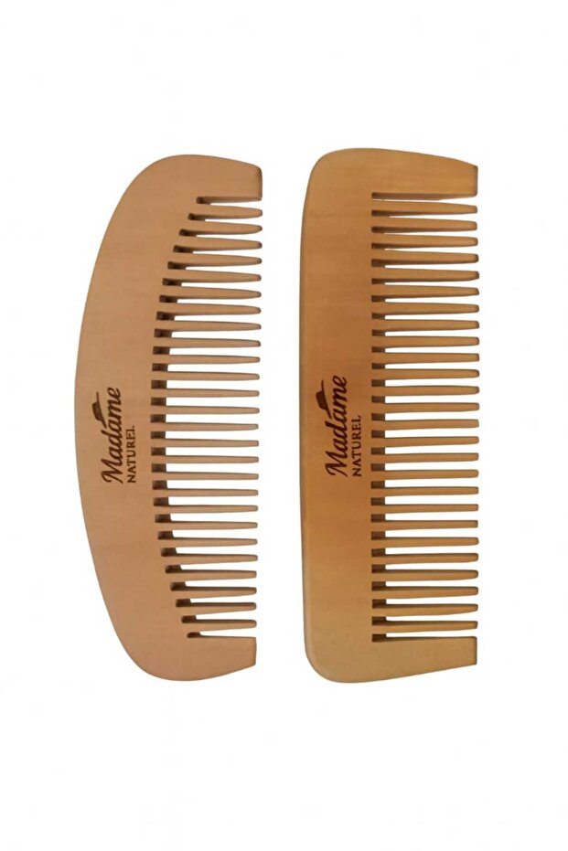 Boxwood Comb Double Set (100% Natural) Cherry Wood