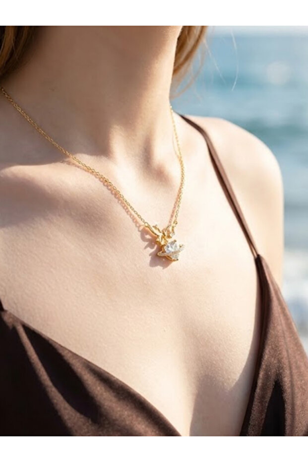 Winged Heart Steel Women's Necklace