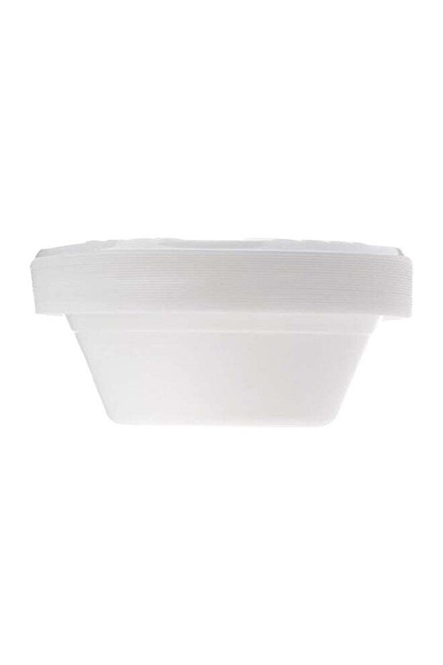Disposable Plastic Ice Cream Bowls 8 Oz - 25Pcs White