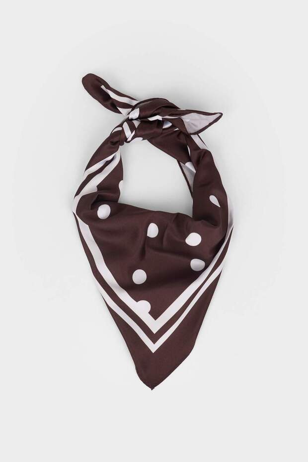 Women's Polka Dot Satin Scarf G6761Ax25Wn