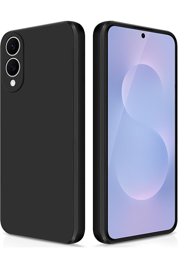Silicone Case Compatible with Samsung Galaxy S25 Edge (Black)