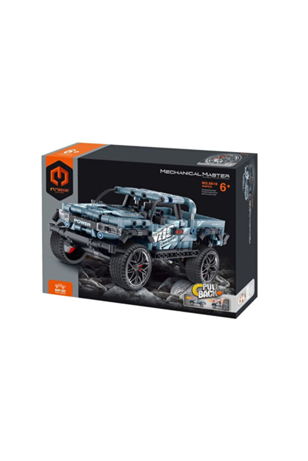 463-Piece Pull Back Pickup Truck Building Blocks Kit