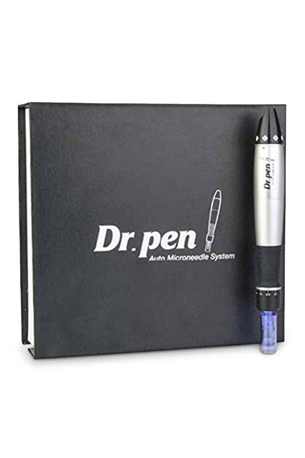 Electric Auto Ultima A1 Face Massage Derma Pen Black/Silver/Purple 10cm