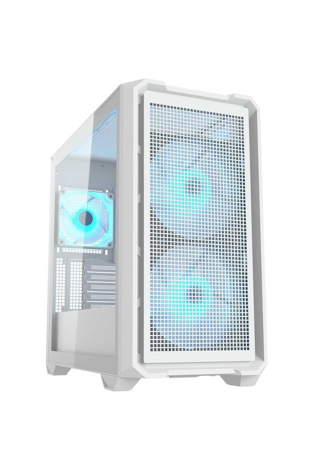 Carcasa computer MX600 Mini RGB, Alb, Mini Tower