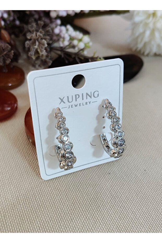 Premium Model Zircon Stone Xuping Steel Earrings, Non-Tarnish