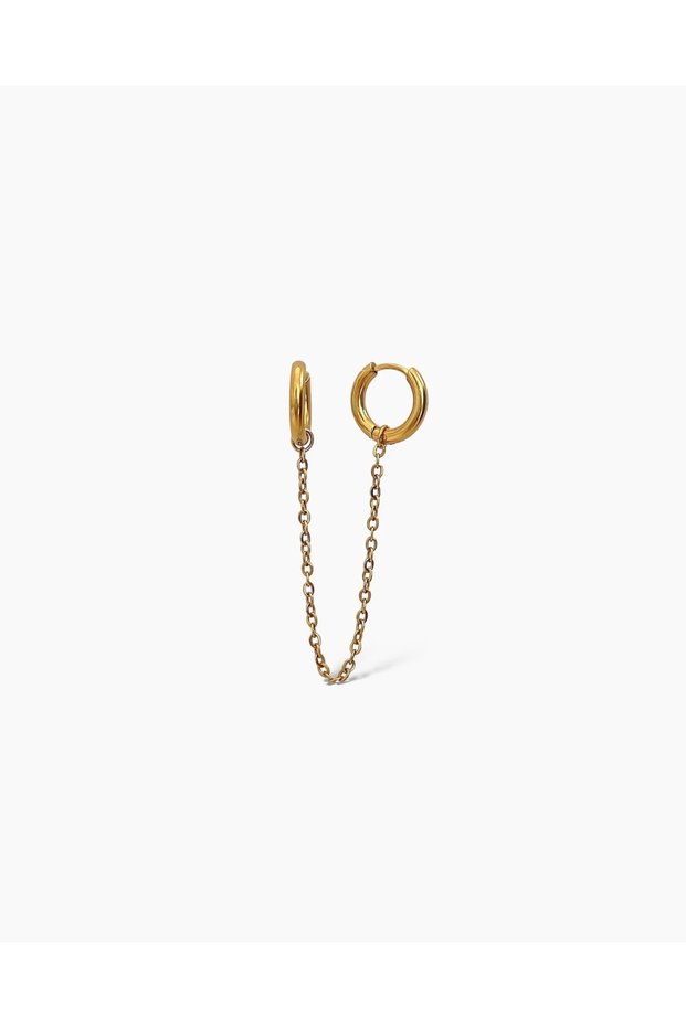 Single Steel Hoop Earring