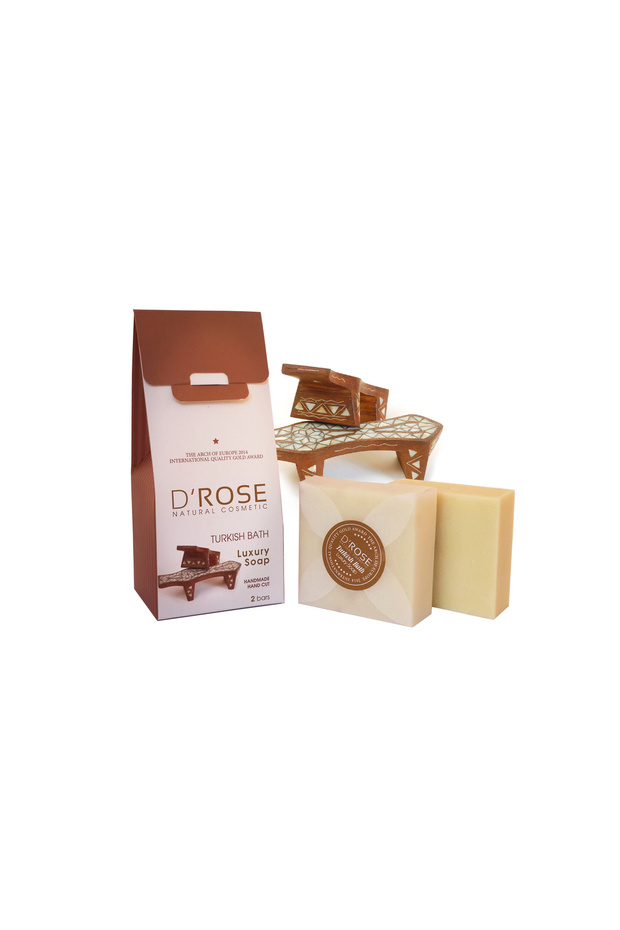 Natural Herbal Bath Soap 2 X 100 Gr - Silky Soap with Special Skin Care Formula That Does Not Dry the Skin