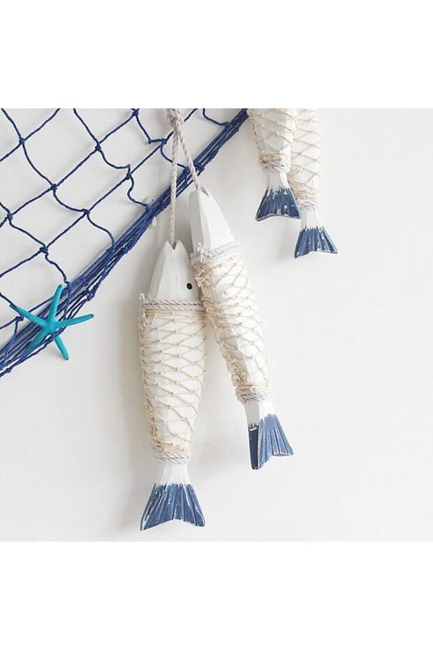 Hanging Fish Decor Ornament for Home, Beach House, Bathroom & Living Room