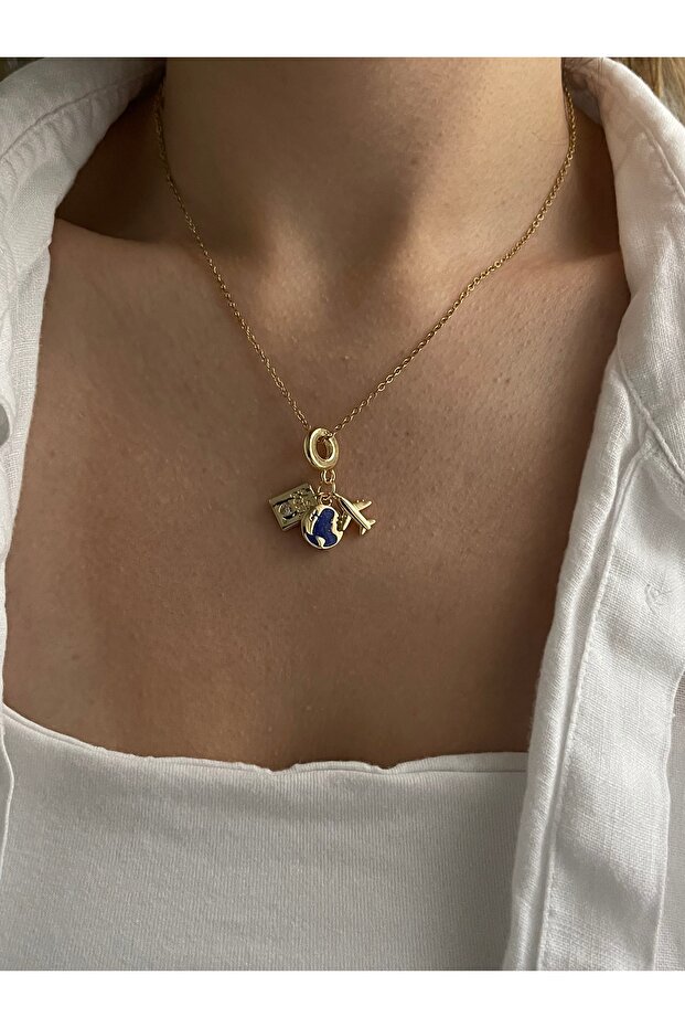 Traveller Charm Çelik Kolye - 1