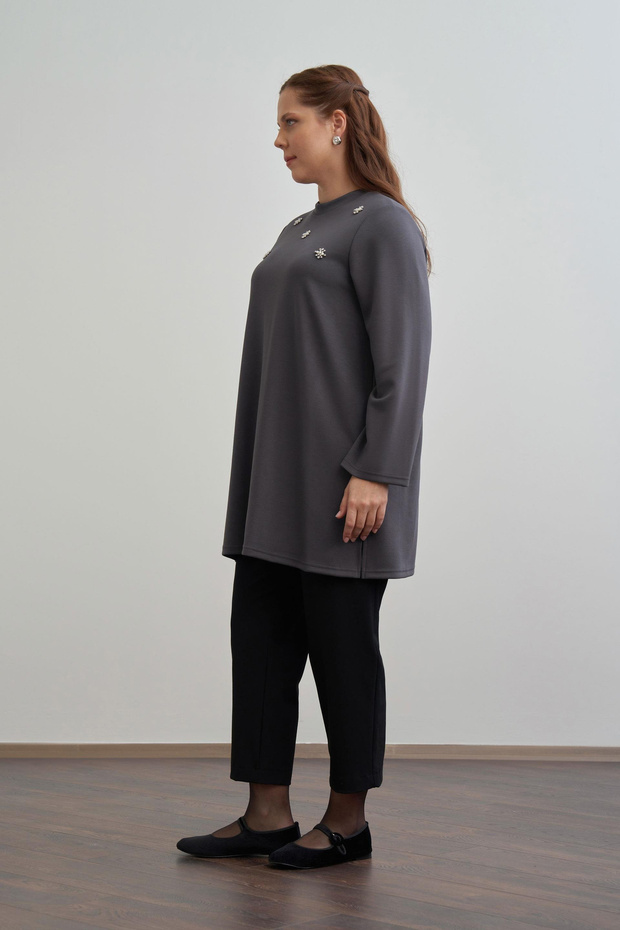 İnci İşlemeli Tunik - 2