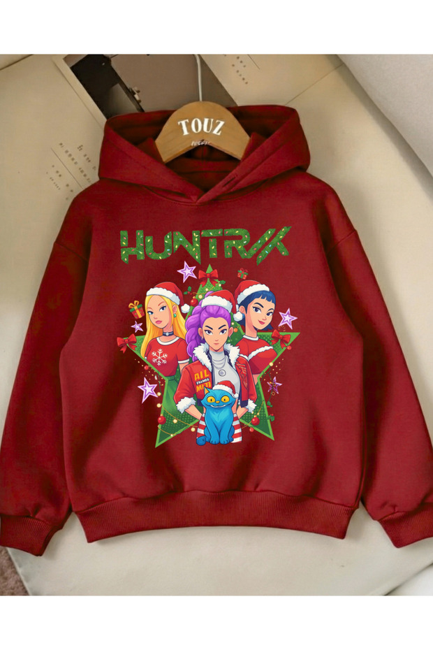 Christmas Young Kpop Demon Hunters 3-Thread Thick Sweet Hoodie