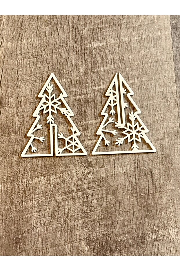 Interlocking Snowflake Christmas Tree 25cm - 3