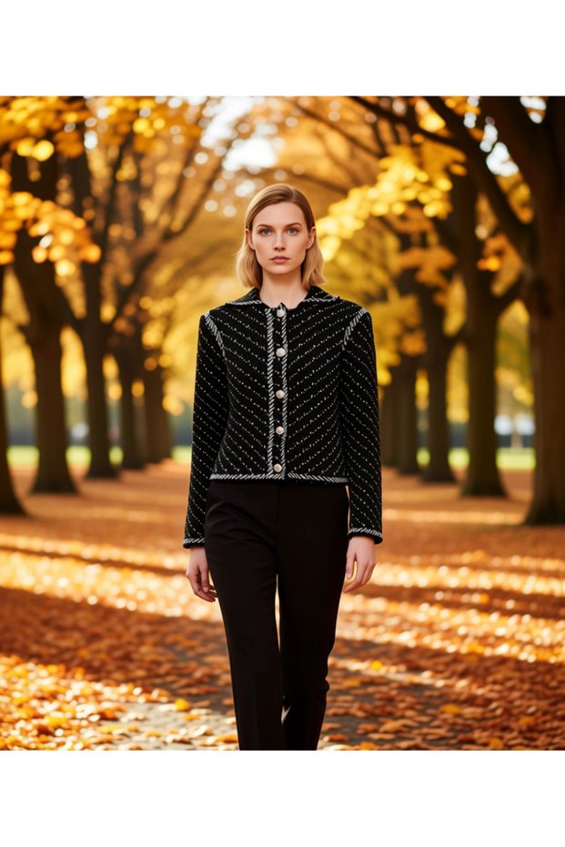 Women's Textured Knitwear Jacket Functional Durable Quality Comfortable Aesthetic Premium Modern Stylish