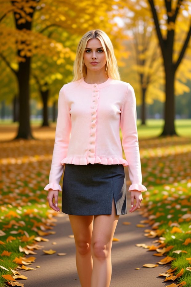 Women's Ruffle Detailed Buttoned Knit Cardigan Adds Elegance to Your Casual Outfits with Its Soft Texture