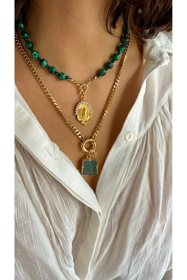 Malahit kolye seti - 1