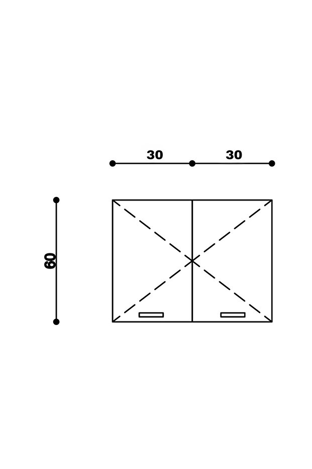 Mutfak Dolabı Üst Modül 60 cm - 3