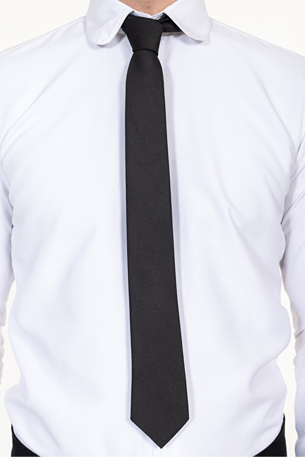 ربطة عنق رجالية رفيعة من نوع دوبي، ربطة عنق للنادل، زي عمل - 4