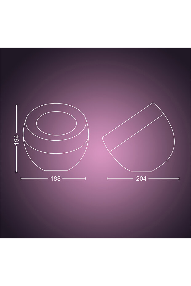 Hue Iris Siyah Akıllı Masa Lambası - 2