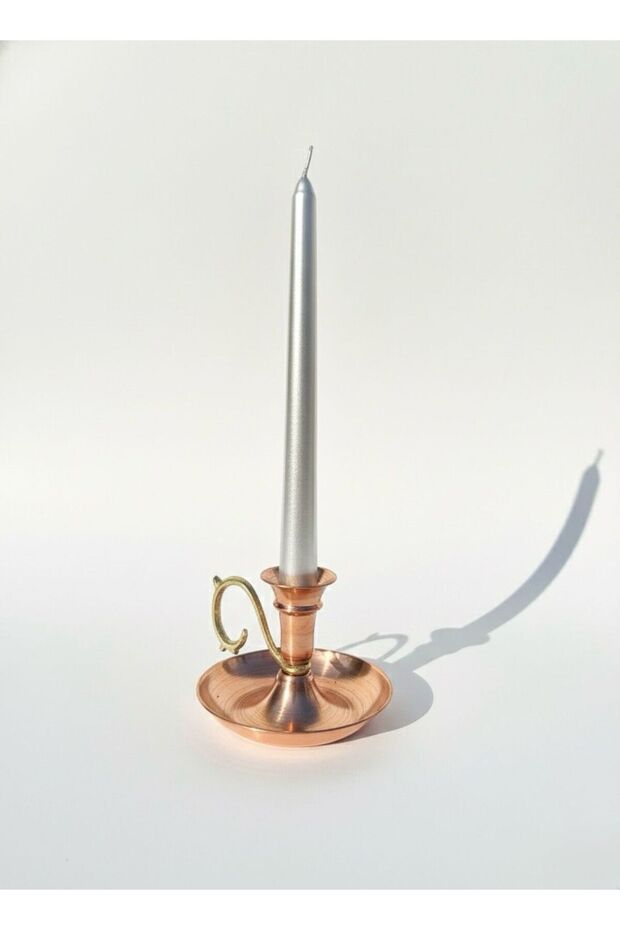 Bakır Kulplu Şamdan - 4