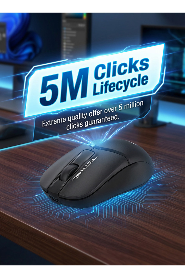 A4TECH FB12S Dual Mode Wireless Bluetooth Silent Click Mouse, 1200 DPI, Black - 8