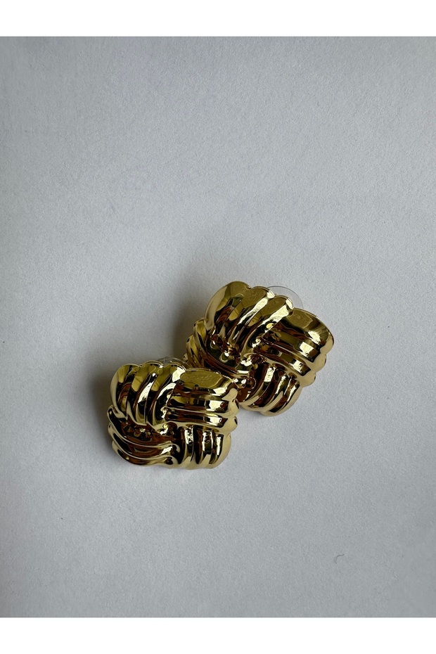 çelik kare küpe - 3