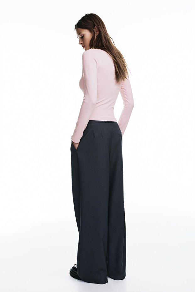 Dantel yakalı t-shirt - 3