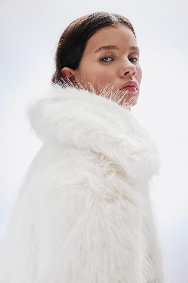 Suni kürk ceket - 5