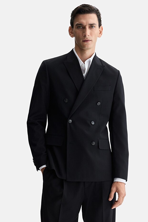 Kruvaze Ceket Regular Fit