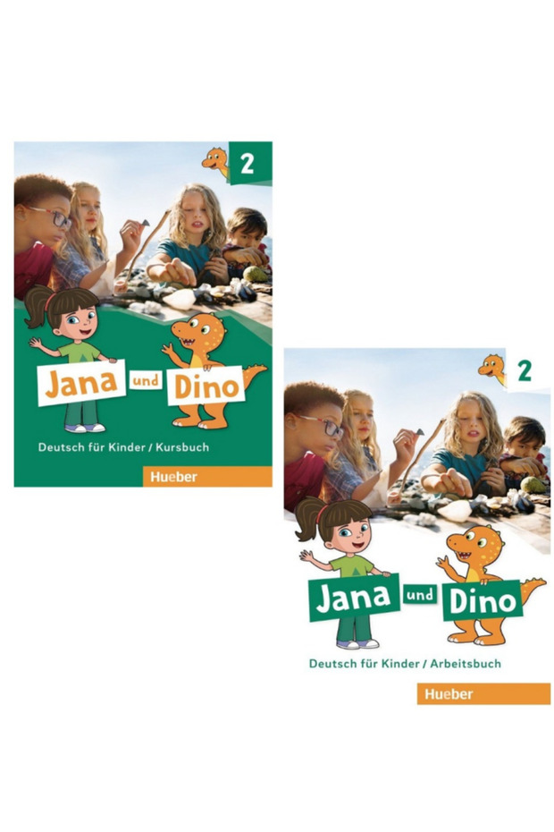 Jana and Dino 2 Coursebook / Workbook German for Children
