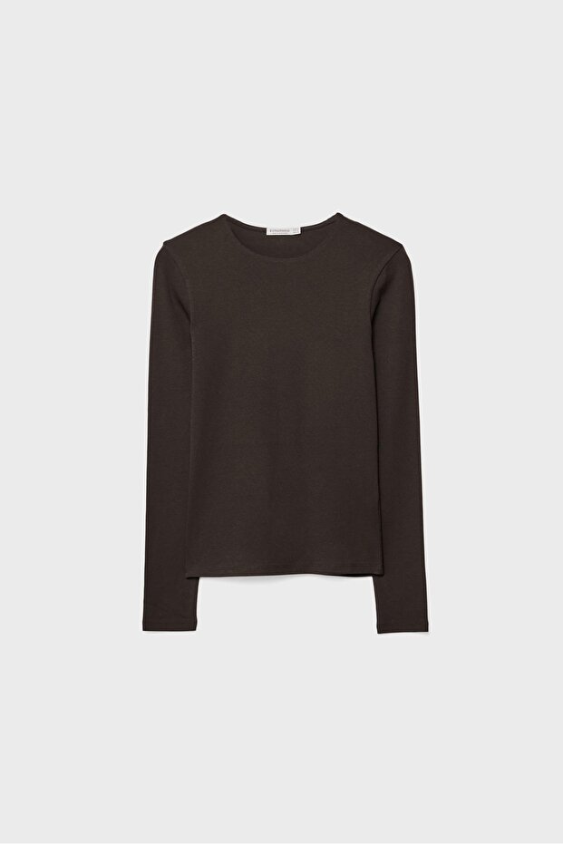 Uzun kollu basic t-shirt - 6