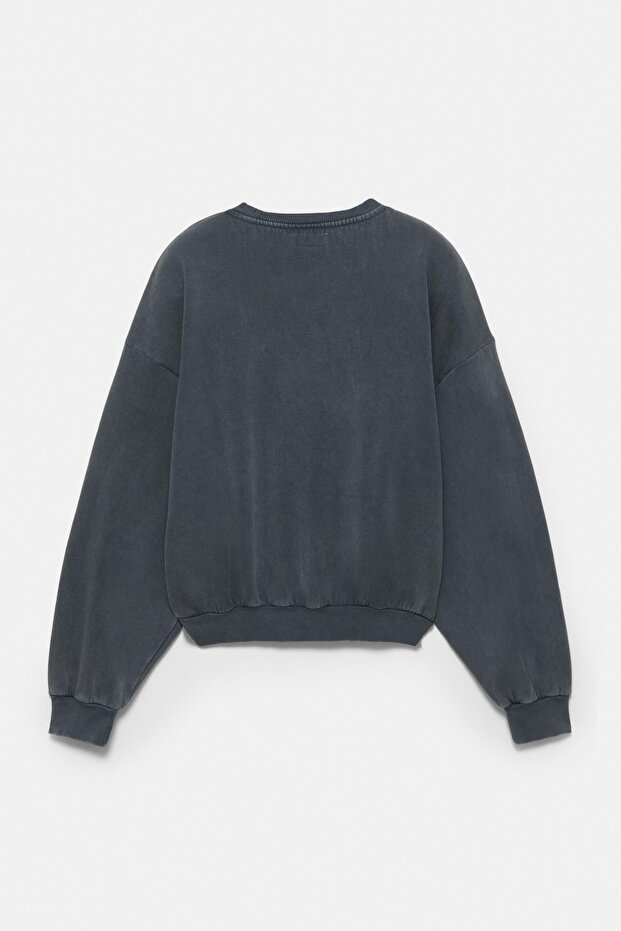 London 29 grafik baskılı sweatshirt - 7