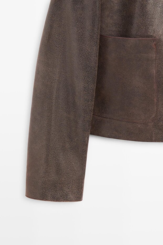 Süet deri ceket - 7