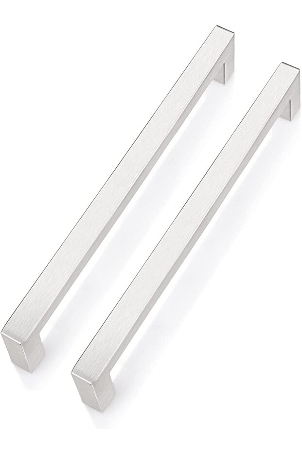 Stainless Steel Cabinet Pull Handles (10, Square 10x10x160mm)