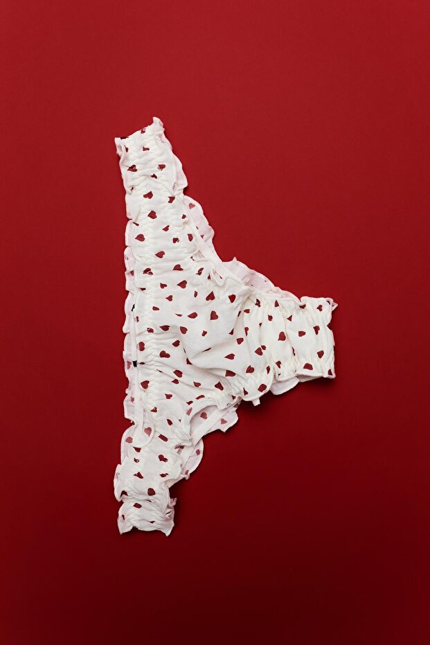 Fırfırlı kalpli külot - 4