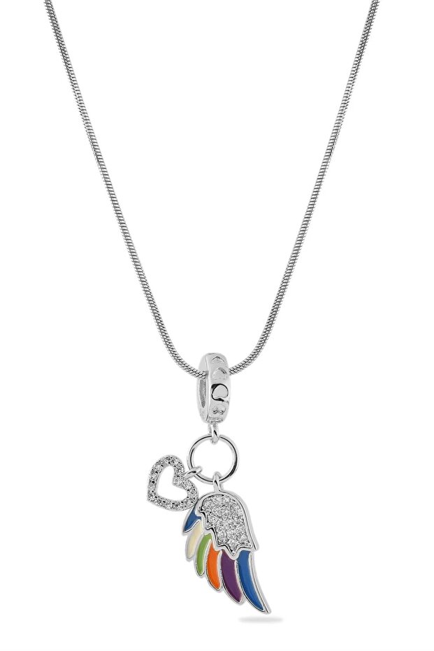 Steel Necklace Colorful