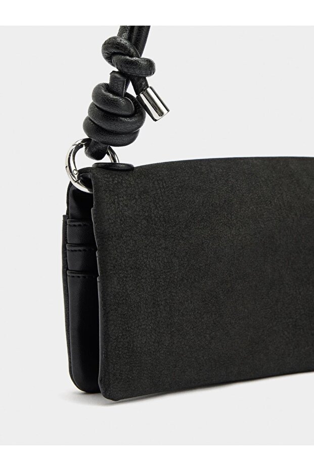 Deri Efektli Askılı Cüzdan - 1