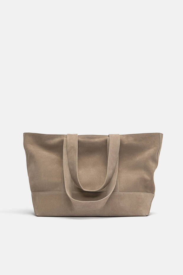 Deri shopper çanta - 6