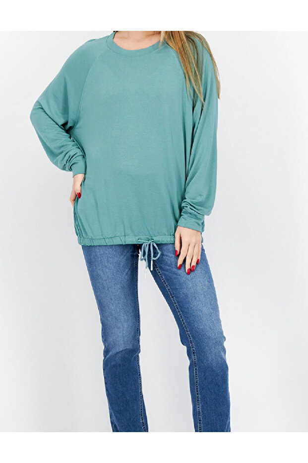 Blouse, Turquoise - 1