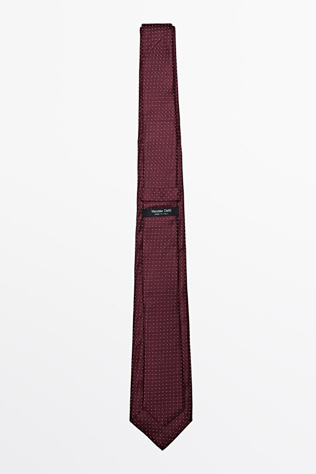 100% silk dotted tie - 2