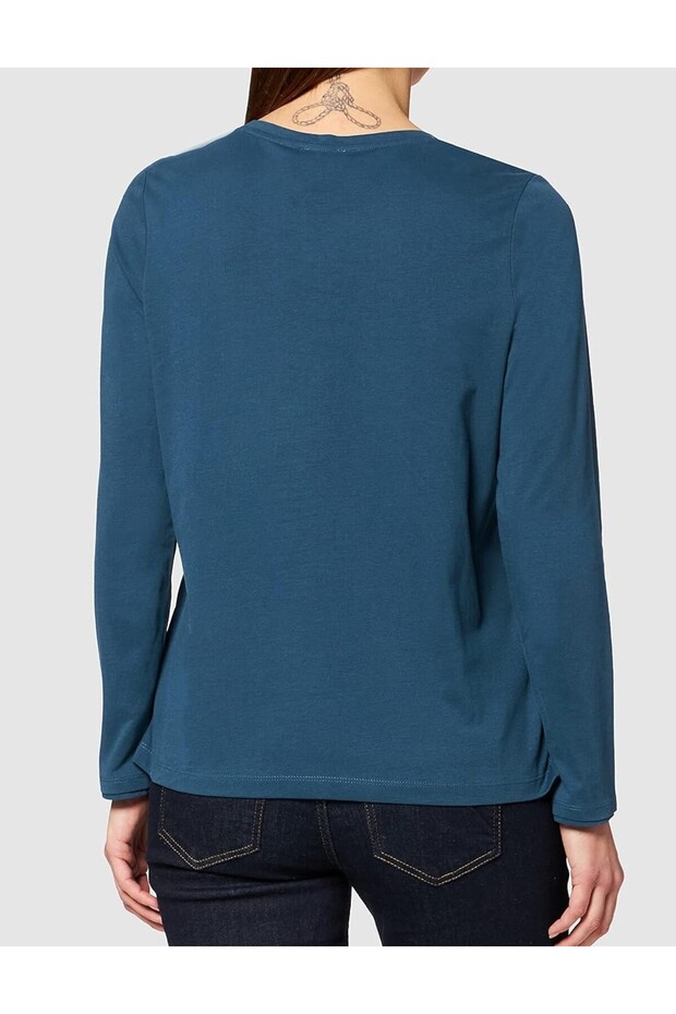 Blouse, Turquoise - 2