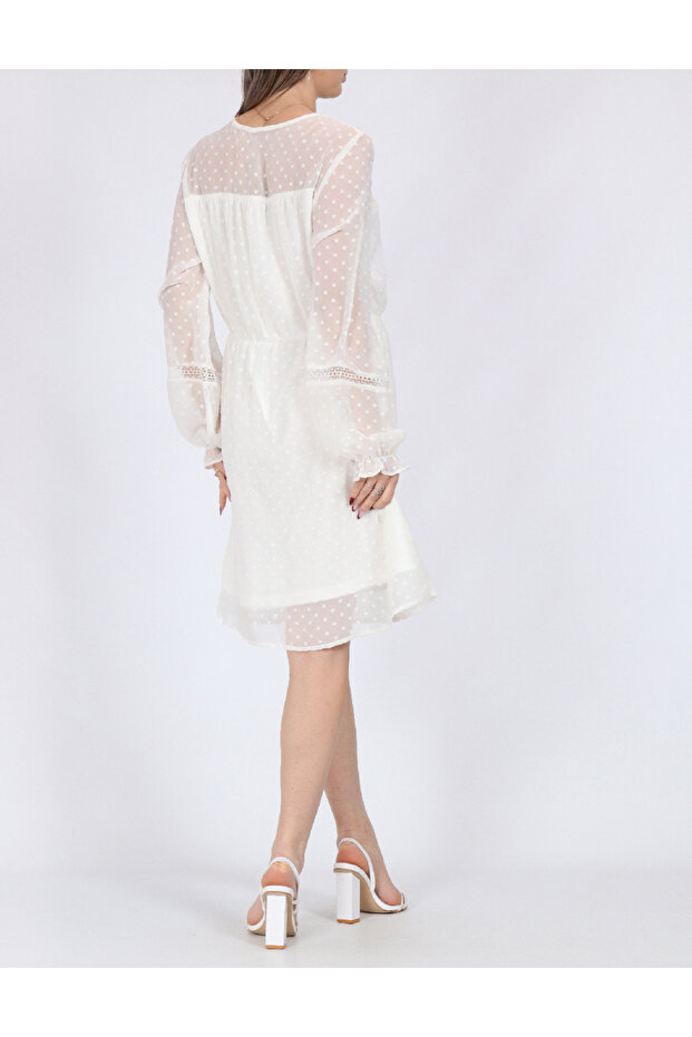 Rochie scurta, Alb - 2