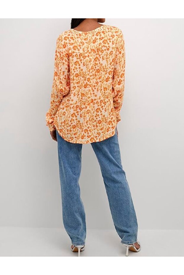 Blouse, Orange - 2