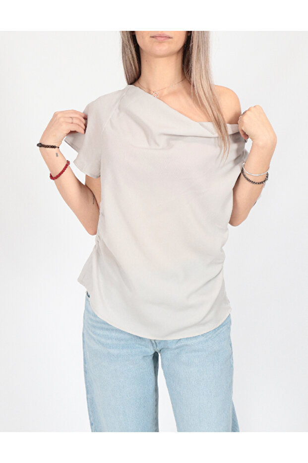 Blouse, gray - 1