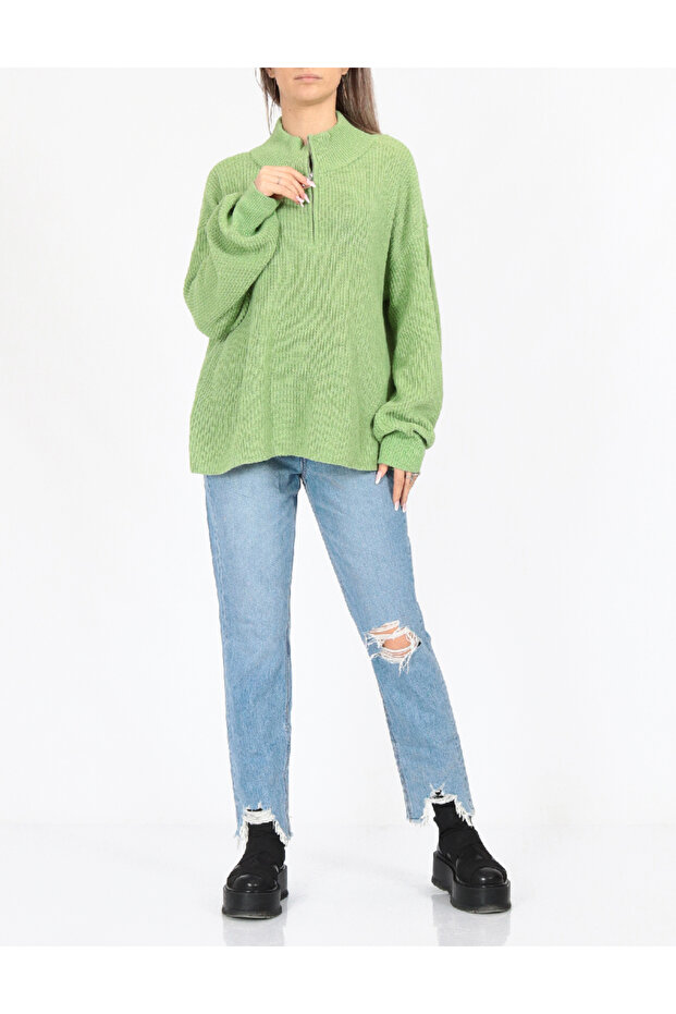 Sweater, Green - 1